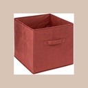 Boite rgmt 31x31 velour sienne