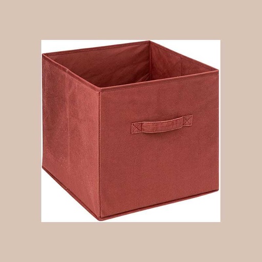 Boite rgmt 31x31 velour sienne