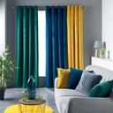 Rideau a oeillets 140 x 240 cm velours uni veloutea vert 