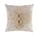 Coussin dehoussable compresse 45 x 45 cm coton imp or cybele des. place