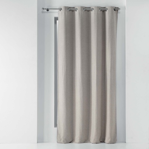 Rideau a oeillets 135 x 240 cm occultant chambray uni chinea lin