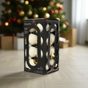 Boules blanc 16x 3,5 cm brillant 