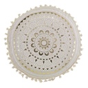 Coussin compresse pompons (0) 40 cm coton imprime metallise sundore des. place