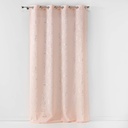 Rao 140 x 260 cm polyester imp. metallise arty line rose/argent