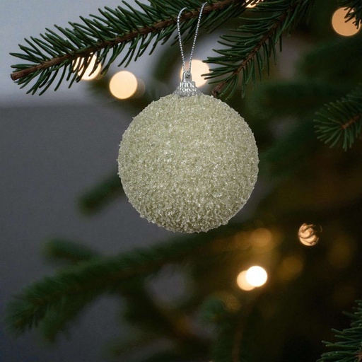 Boule mousse sequin vert clair