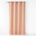 Rideau a pattes 135 x 240 cm gaze de coton uni angelia rose