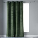 Rideau a oeillets 140 x 240 cm velours uni velvetine kaki