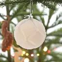 Boule de noël 80mm flock 1