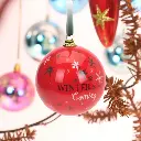 Boule noël etoile rouge