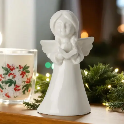 Ange porcelaine h11.5cm 2
