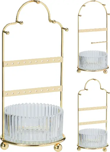 Porte-bijoux 25cm or 2ass - Carton