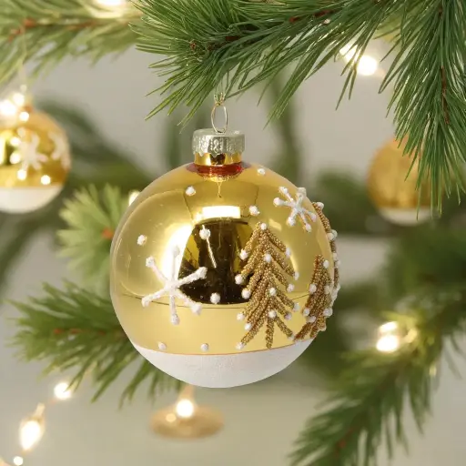 Boule de noël verre 80mm  1