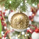 Boule de noël verre 80mm  2