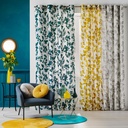 Rao 140 x 240 cm coton imp ficusia gris