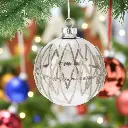 Boule noël transparent brillant