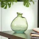 Vase verre 14x16cm vert