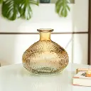 Vase en verre 125mm ambrée