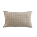 Coussin dehoussable 30 x 50 cm coton uni gaufrette lin