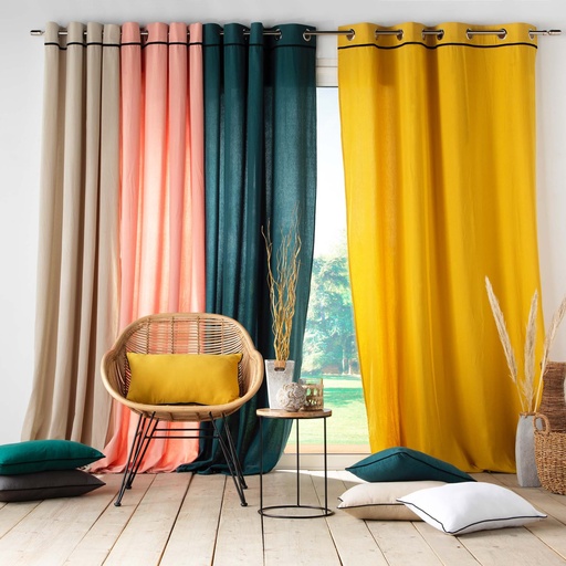 Rao 135 x 240 cm coton lave linette lin