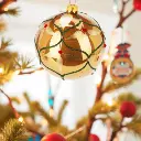 Boule de noël orange