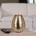 Porte-bougie dore 21cm