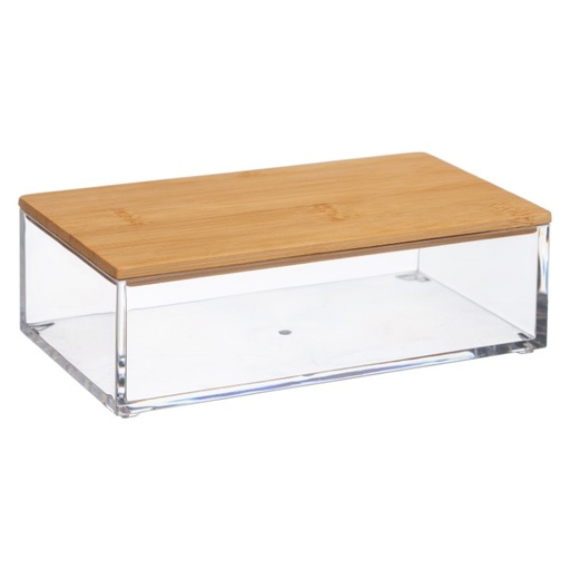 Boite rangement rectangle s bambou selena