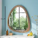 Miroir bois 60cm naturel