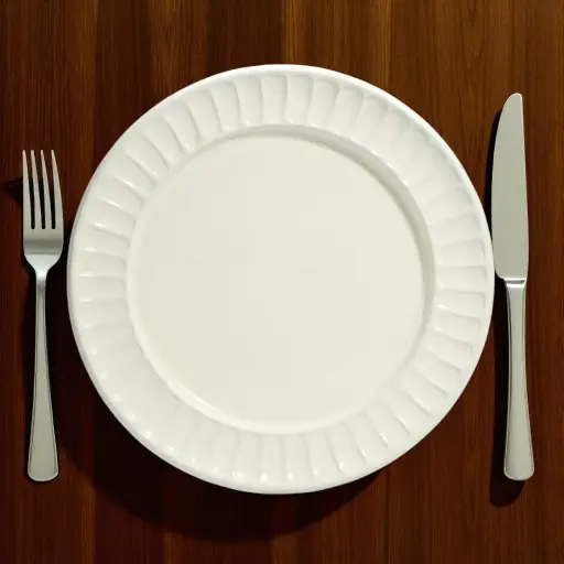 Assiette émaillée 315mm blanc