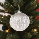 Boule noël 8cm paillettes  2