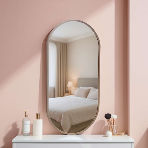 Miroir aluminium 30x60 cm