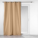 Rideau a oeillets 140 x 240 cm coton recycle uni mistraline lin