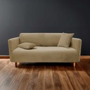 Housse de canape 180 - 230 cm polyester gaufre uni extens. sacha lin