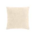 Housse de coussin +encart 40 x 40 cm velours chenille leo creme