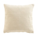 Housse de coussin +encart 40 x 40 cm coton jacquard sylvia