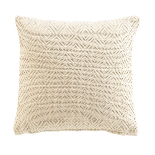 Housse de coussin +encart 40 x 40 cm coton jacquard sylvia