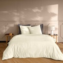 Parure 3 p. 240 x 220 cm flanelle relief unie veloutea naturel