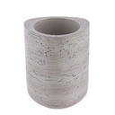 Gobelet en polyresine effet beton - gris