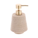 Distributeur a savon polyresine 300ml effet sable - naturel