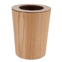 Poubelle bois facon chene 9l - bois naturel