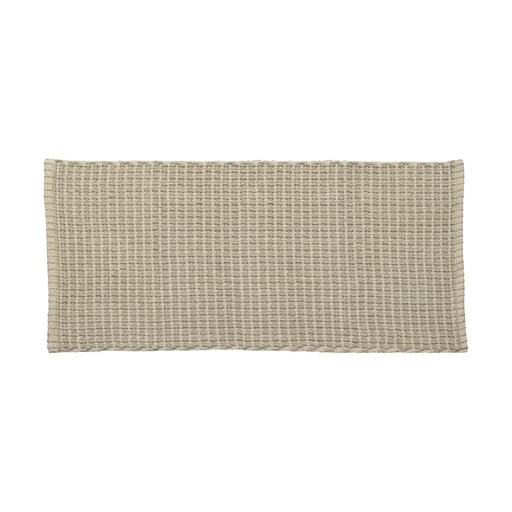 Tapis polyester/coton tresse 50x120 cm - beige