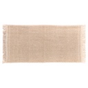 Tapis lina coton/ autres fibres 45x90 cm - naturel