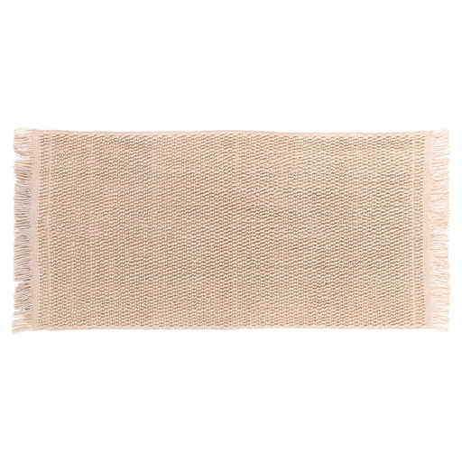 Tapis lina coton/ autres fibres 45x90 cm - naturel