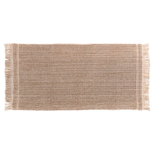 Tapis ninon coton/ autres fibres 45x90 cm - taupe
