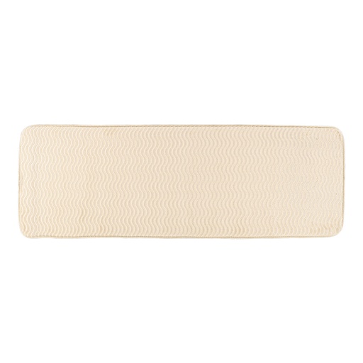 Tapis polyester effet vague 40x120 cm - naturel