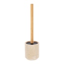 Brosse wc en polyresine facon travertin - travertin