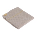 Serviette de toilette 50x90 cm 100% coton nid d abeille - taupe