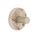 Crochet simple polyresine et metal gold 3m - facon travertin