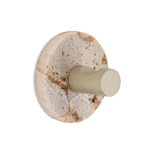 Crochet simple polyresine et metal gold 3m - facon travertin