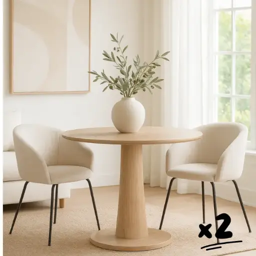 Lot de 2 chaises de salle à manger - Antonio