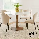 Lot de 4 chaises de salle à manger - "Loris"